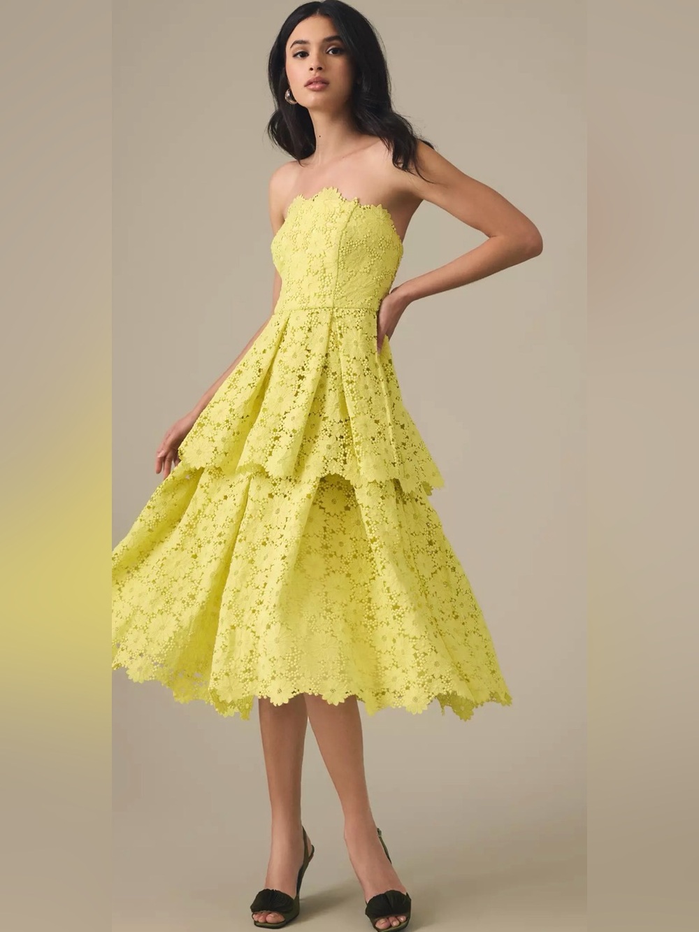 Maeve Tiered Eyelet Dress